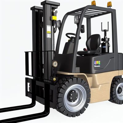 3 Way Wider Back Mirror Diesel Forklift with Hydraulic Brake Type and 12V/80AH Battery