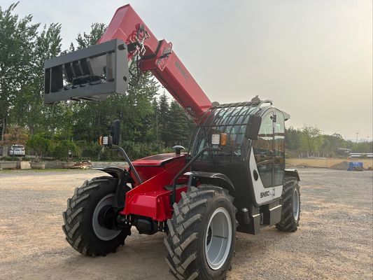 7m Petit téléassistant SNSC 3 tonnes Téléscopique de portée chariot élévateur rouge