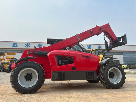 7m Petit téléassistant SNSC 3 tonnes Téléscopique de portée chariot élévateur rouge