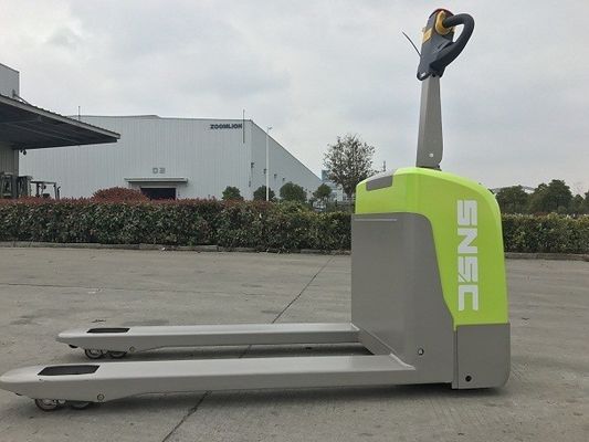 Lithium Battery Powered Pallet Jack 1,5 tonne électrique camion de palettes vert