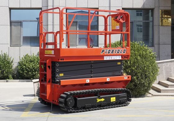 6m 8m 10m Ciseau électrique autopropulsé Plateforme de travail aérienne 230kg Charge
