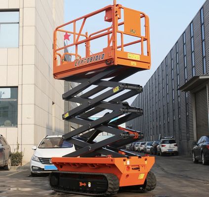 6m 8m 10m Ciseau électrique autopropulsé Plateforme de travail aérienne 230kg Charge