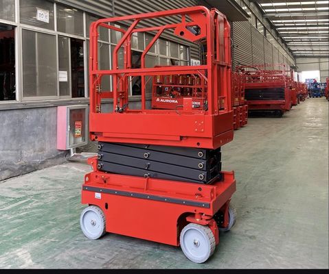 6m 8m 10m Ciseau électrique autopropulsé Plateforme de travail aérienne 230kg Charge